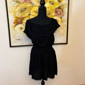 Cute Cotton On size L black off shoulder dress